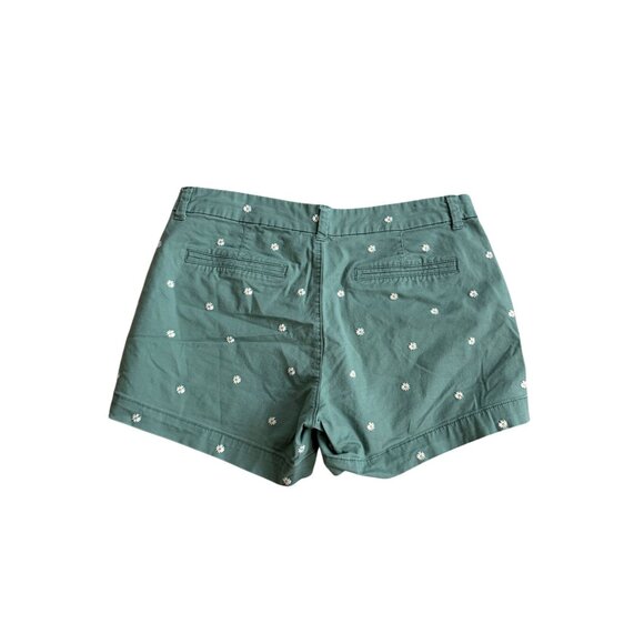 OLD NAVY Green Daisy Print Everyday Shorts Size 10 - Picture 10 of 11